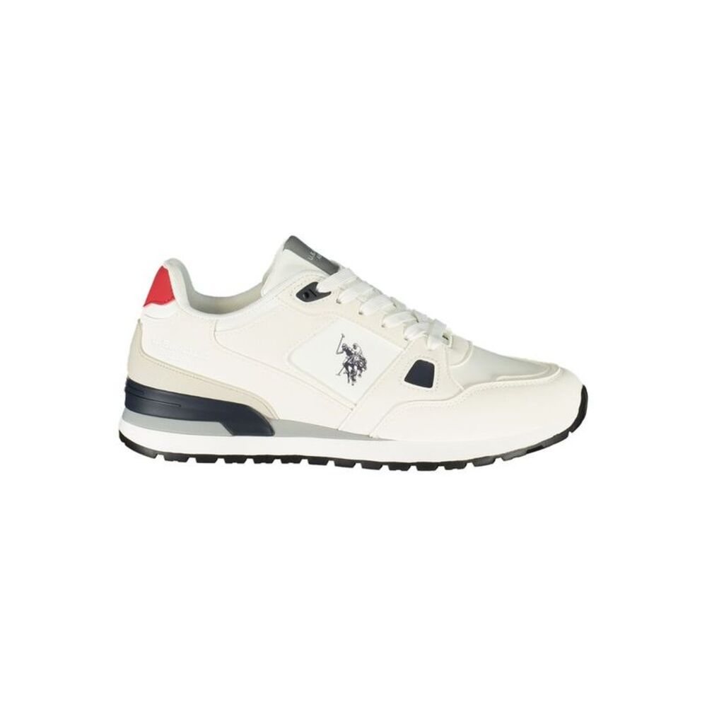 U.S. POLO ASSN. White Polyurethane Mens Men's Sneaker